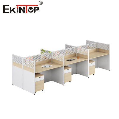 Modern Style Modular Workstation With Wood Material Storage Cabinet