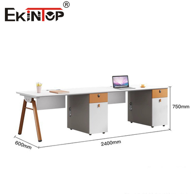 High-Quality Call Center Workstations With Pedestal Cabinets Modern Style