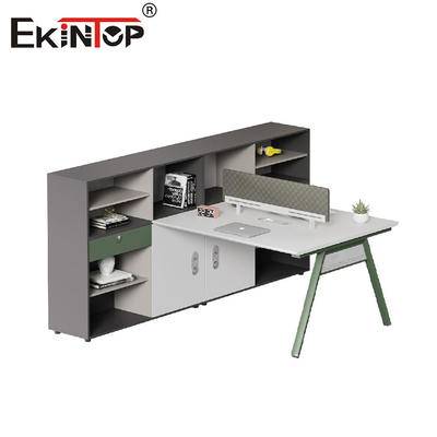 Modern Style Multi-User Workstation With Partitions Customizable