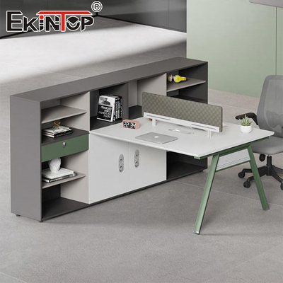 Modern Style Multi-User Workstation With Partitions Customizable