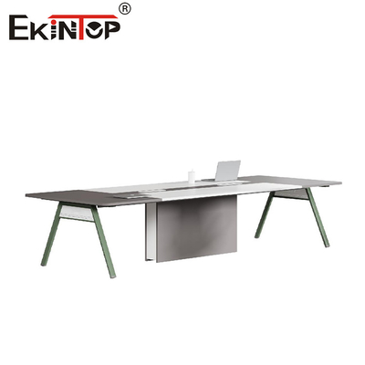 Office Furniture Metal Legs Wooden Desktop In Modern Style Manufacturer