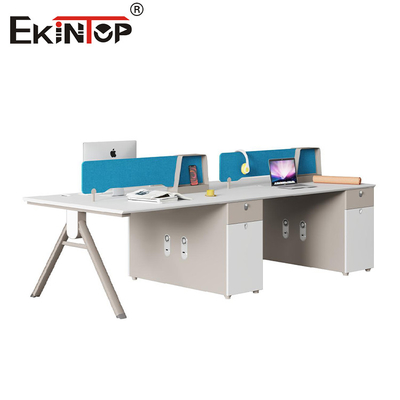 Modular 4-Person Employee Workstation Office Furniture Factory