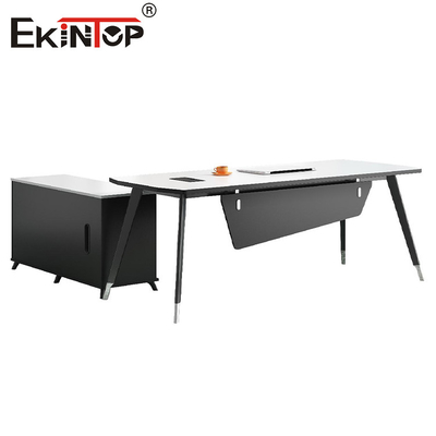 Modern Wood Office Desk Managers Desk Computer Desk Industrial Style