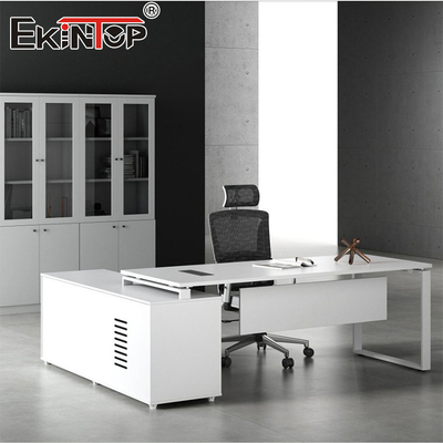 Customizable Office Desks with File Cabinets Office Furniture Factory
