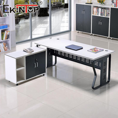 Customized Wood Home Office Table Modern Designer Desk L Shaped Desk