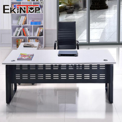 Minimalist Style White Office Desk Furniture Designer Desk Ergonomic