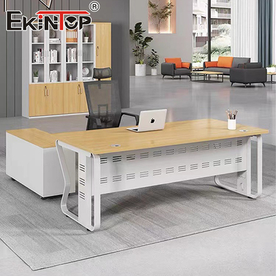 Walnut Sturdy Wood Office Desk Manager Desk Designer Desk For Office