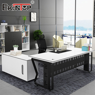 Modern Office Desk L-Shaped Desk Customizable Wood Corner Desk