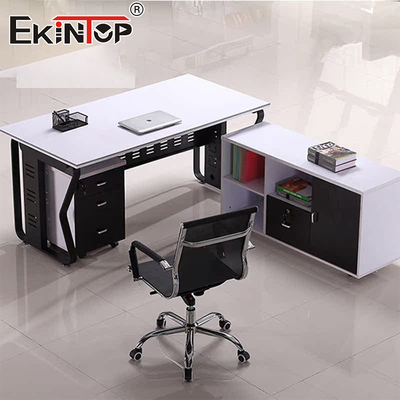Modern Office Desk L-Shaped Desk Customizable Wood Corner Desk