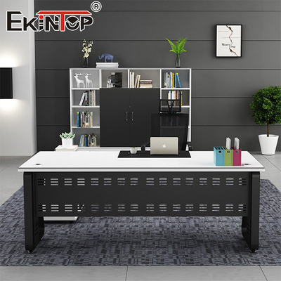 Business Furniture Factory Price Sturdy Wood Material Office Desk Wood Corner Desk