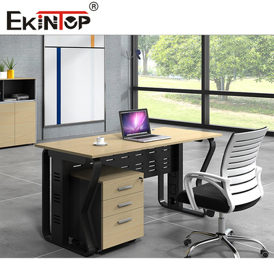 Employee Desks In Walnut Wood Modern Style Customizable Computer Desk Chairs
