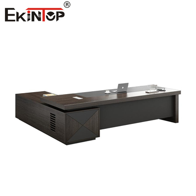 Commercial Style Executive Desk Wooden Office Desk Large Desk with Drawers