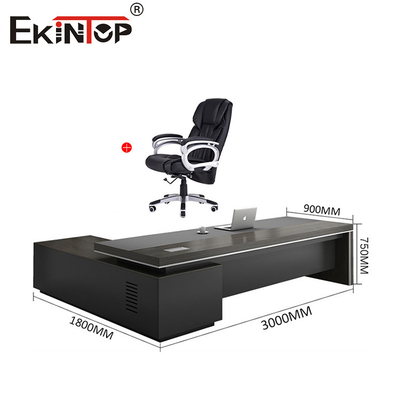 Commercial Style Executive Desk Wooden Office Desk Large Desk with Drawers
