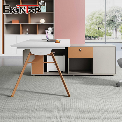 Modern Style Office Desk Customizable Wood Material Acacia Wood Desk