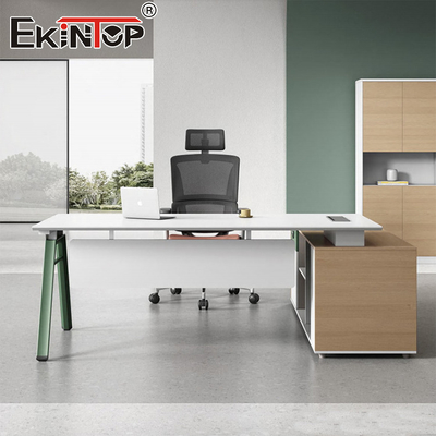 Custom Wood Material Office Desk Direct from Factory Acacia Wood Desk