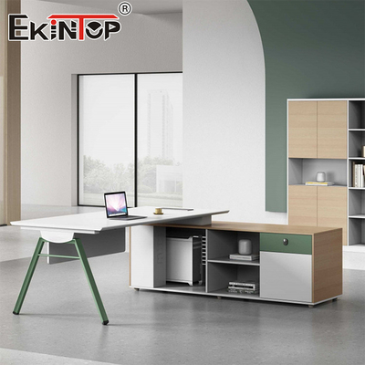 Custom Wood Material Office Desk Direct from Factory Acacia Wood Desk