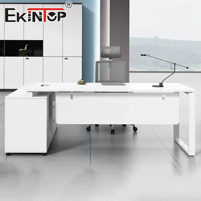 Wooden White Commercial Style Office Desk Meeting Table All Modern Desk