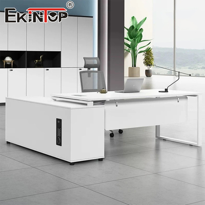 Wooden White Commercial Style Office Desk Meeting Table All Modern Desk