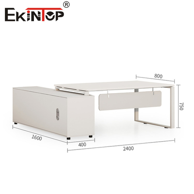 Custom White Office Desk with Special Design Minimalist Style All Modern Desk