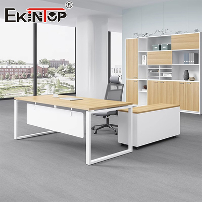 Commercial-Style Wooden Office Desks for Modern Living Room