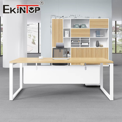Commercial-Style Wooden Office Desks for Modern Living Room