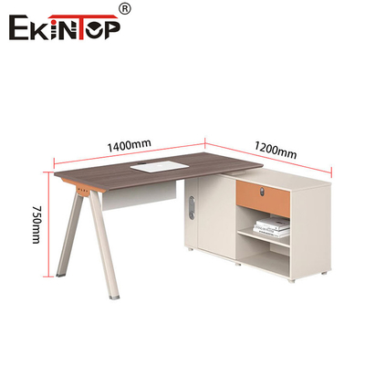 Modern Style Employee Desk with Storage Cabinet Eco-Friendly