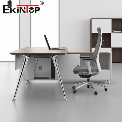Minimalist Design White Office Desk Office Space Set Custom Made