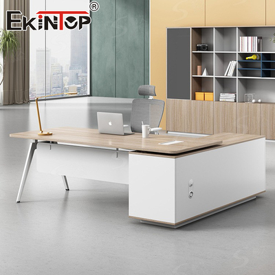 Walnut Executive Office Desk Modern Style Custom Made Desk