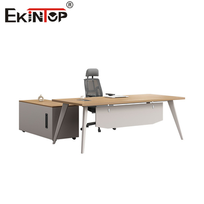 Modern Office Desk L-Shaped Design Contemporary Style Custom Made Desk