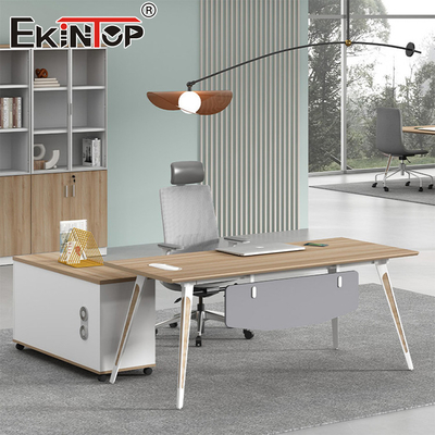 Custom Made Antique Walnut Modern Style Design Walnut Office Desk