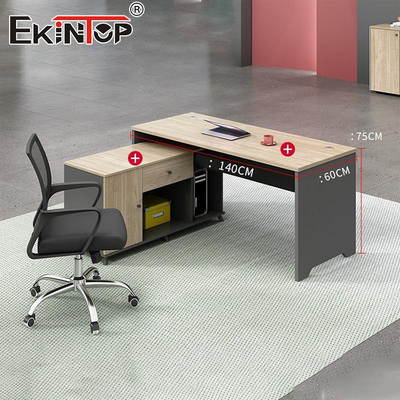 Walnut Material Staff Desk Industrial Style Office Desk Modular Desk Furniture