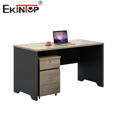 Office Desk With Side Cabinet Wood Material Modular Desk Furniture