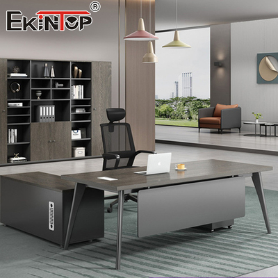 High Quality Luxury Boss L-Shape MDF Table Office Desk Modular Desk Furniture