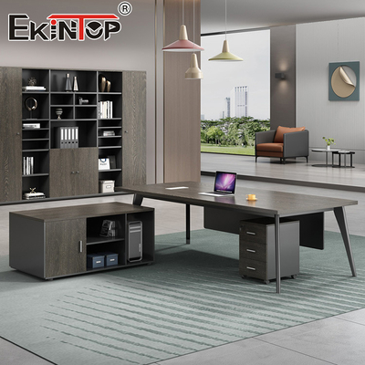 High Quality Luxury Boss L-Shape MDF Table Office Desk Modular Desk Furniture