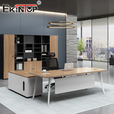 Modern L Shape Office Computer Desk Modular Desk Furniture Manager Executive Table