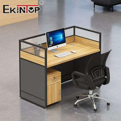 Walnut Commercial Style Office Desk Employees Table Small Desk Table