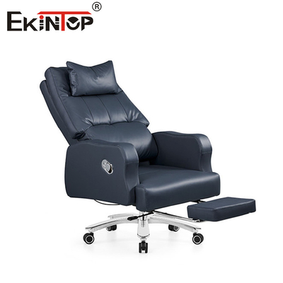Custom Black High-Back Reclining Leather Office Chair Commercial Office Chairs
