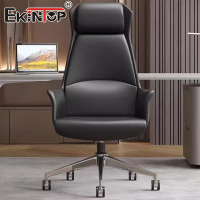 Custom Leather Office Chair Furniture Ergonomic Drafting Chair