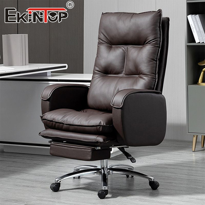 High-Quality Ergonomic Reclining Leather Office Chair Home Office Desk Chair