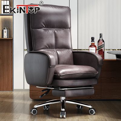 Modern Style High Back Leather Chair Ergonomic Design Home Office Desk Chair