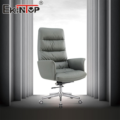 High Back Ergonomic High Quality Metal Frame Office Chair PU Leather BreakRoom Chairs