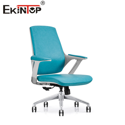 Mid Back High Quality Executive Metal Frame Office Chair PU Leather BreakRoom Chairs