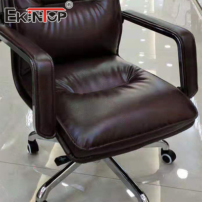 High Quality Ergonomic High Back Computer Brown PU Leather Chair Quality Office Chairs