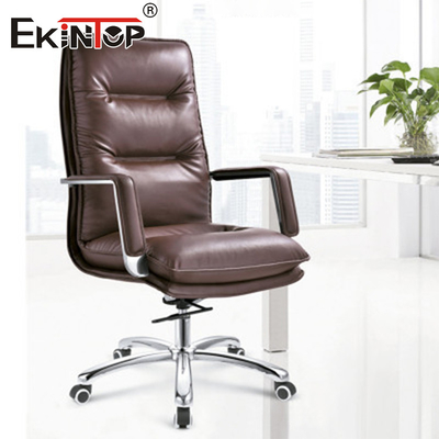 Factory Price Brown Executive Office Chair Swivel Leather Computer Chair Quality Office Chairs