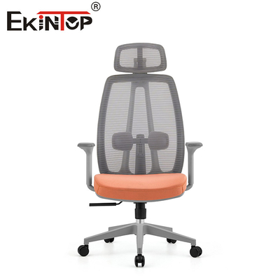 Modern Revolving Manager Ergonomic Office Full Mesh Chair With Headrest Fabric Office Chair