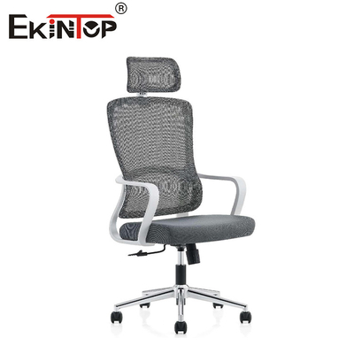 Ergonomic High Back Office Chair Adjustable Chair Headrest Fabric Chair