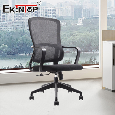Ergonomic Furniture Modern Front Desk Revolving Fabric Office Chair  With Tilt Lock Control