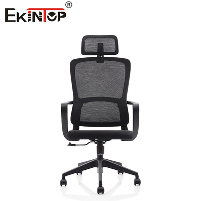 Ergonomic Furniture Modern Front Desk Revolving Fabric Office Chair  With Tilt Lock Control
