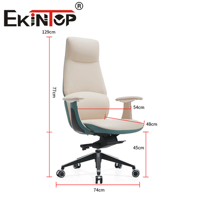 Factory Computer Chair Office Furniture High Back PU Leather Manager Sturdy Office Chair