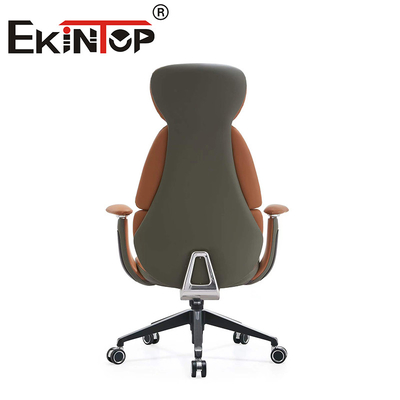 Office Furniture Leader PU Manager Chair Swivel Ergonomic Office Chair Leather Club Chairs